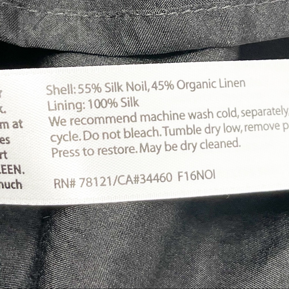 EILEEN FISHER Silk Noil /Organic Linen Shift Dress - Picture 7 of 7